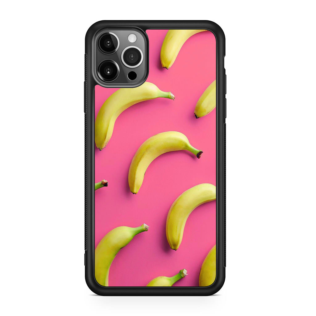 Real Bananas Fruit Pattern iPhone 12 Pro Max Case