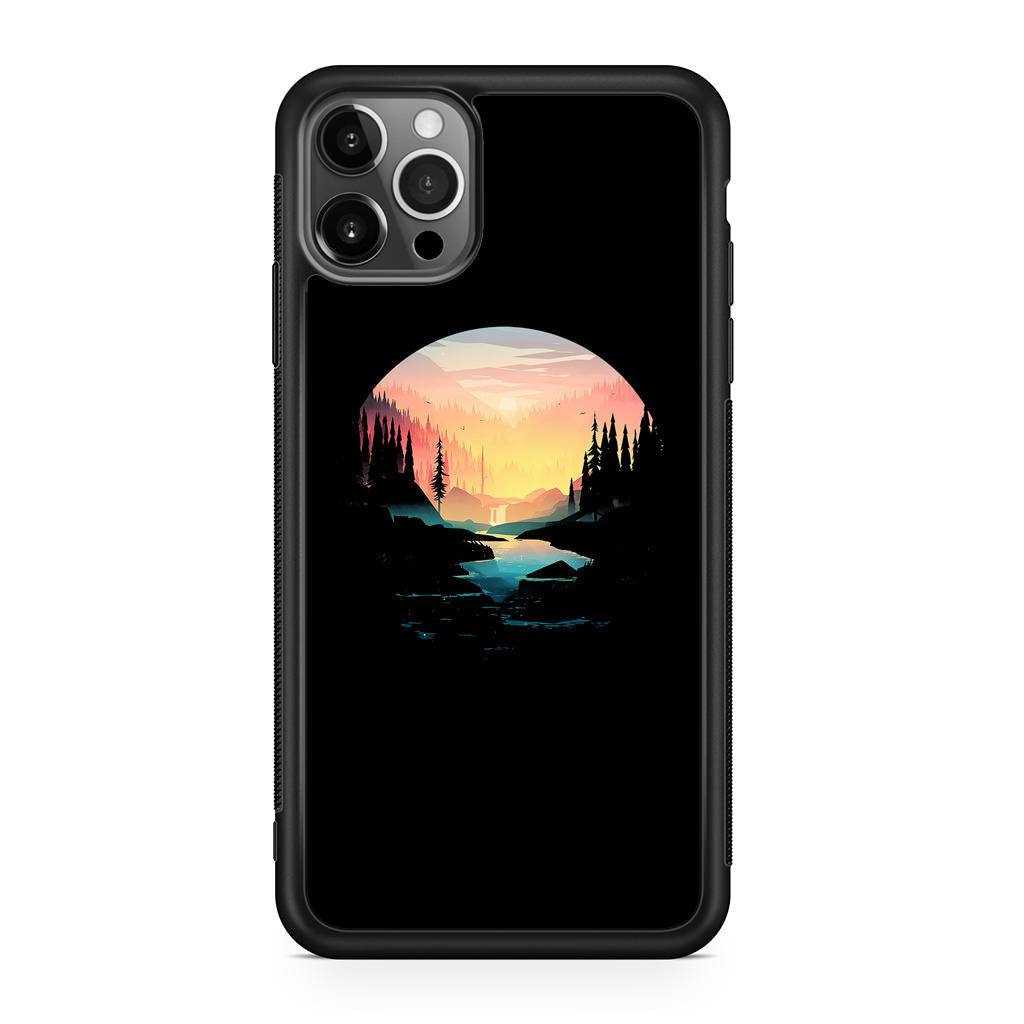 River Path at Dusk iPhone 12 Pro Case