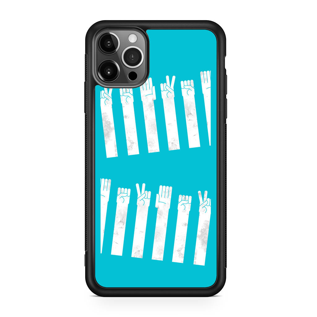 Rock Paper Scissors Zebra Crossing iPhone 12 Pro Max Case