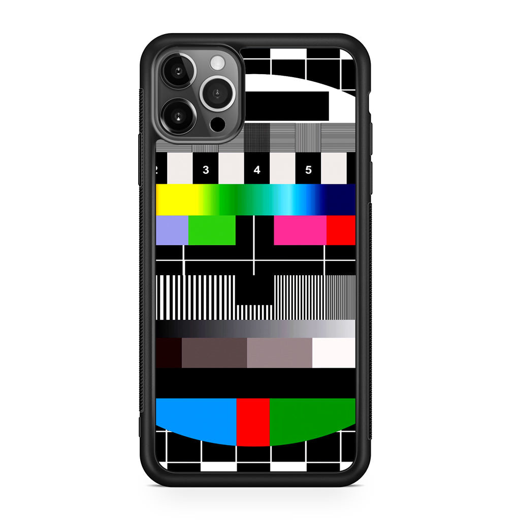 Scheme Pause TV Colorful Mesh iPhone 12 Pro Case