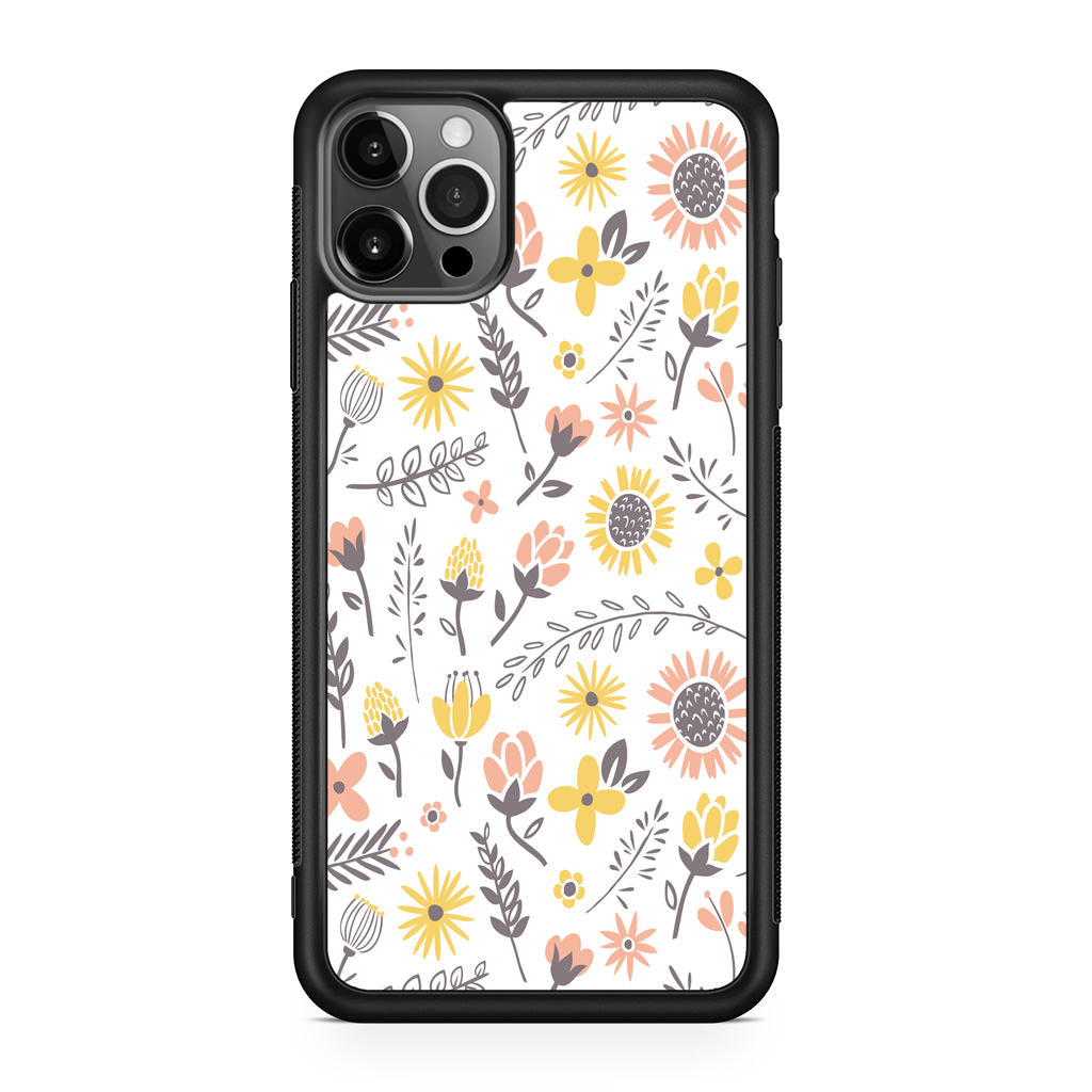 Spring Things Pattern iPhone 12 Pro Case