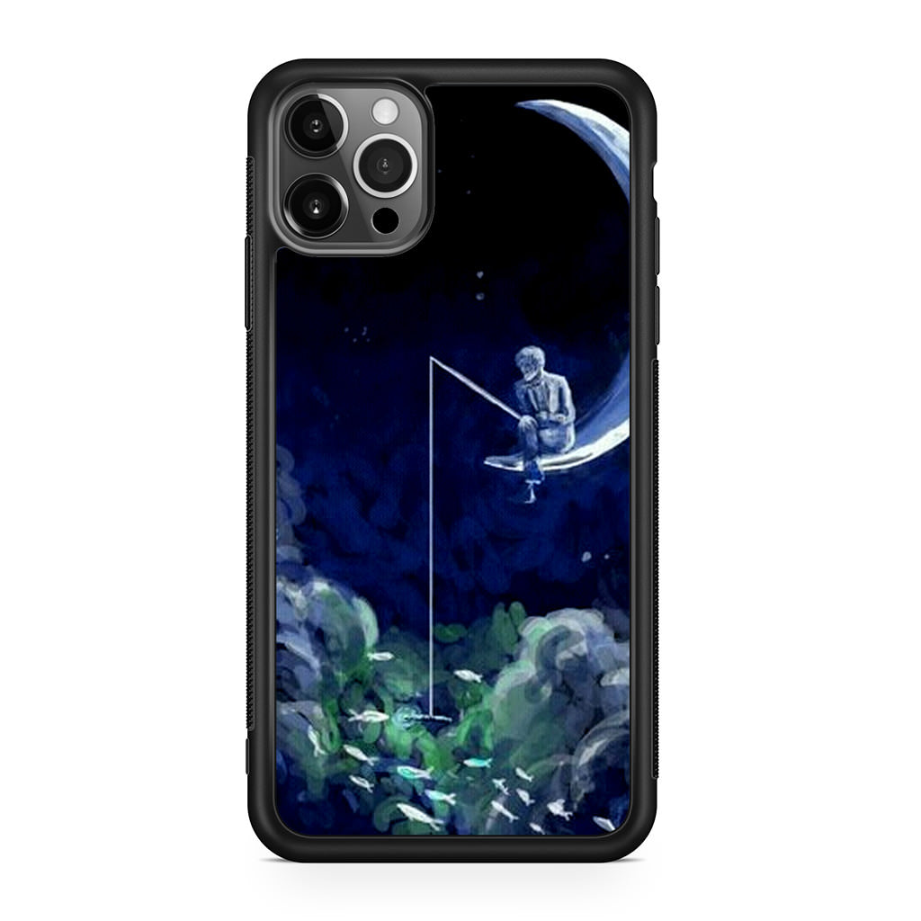 Tardis Walking To The Moon iPhone 12 Pro Max Case