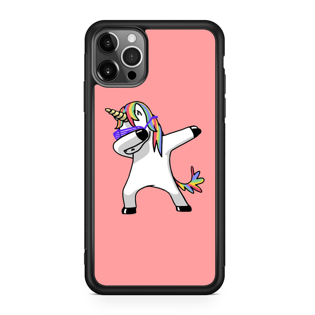 Unicorn Dabbing Pink iPhone 12 Pro Max Case