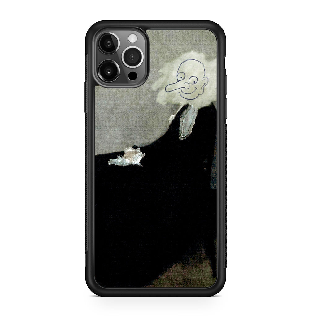 Whistler's Mother by Mr. Bean iPhone 12 Pro Case