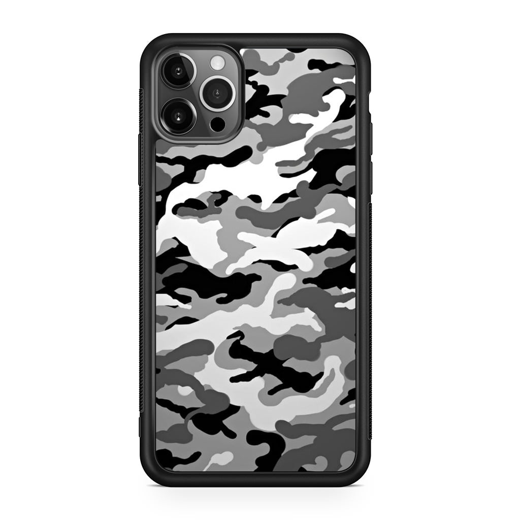 Winter Army Camo iPhone 12 Pro Case