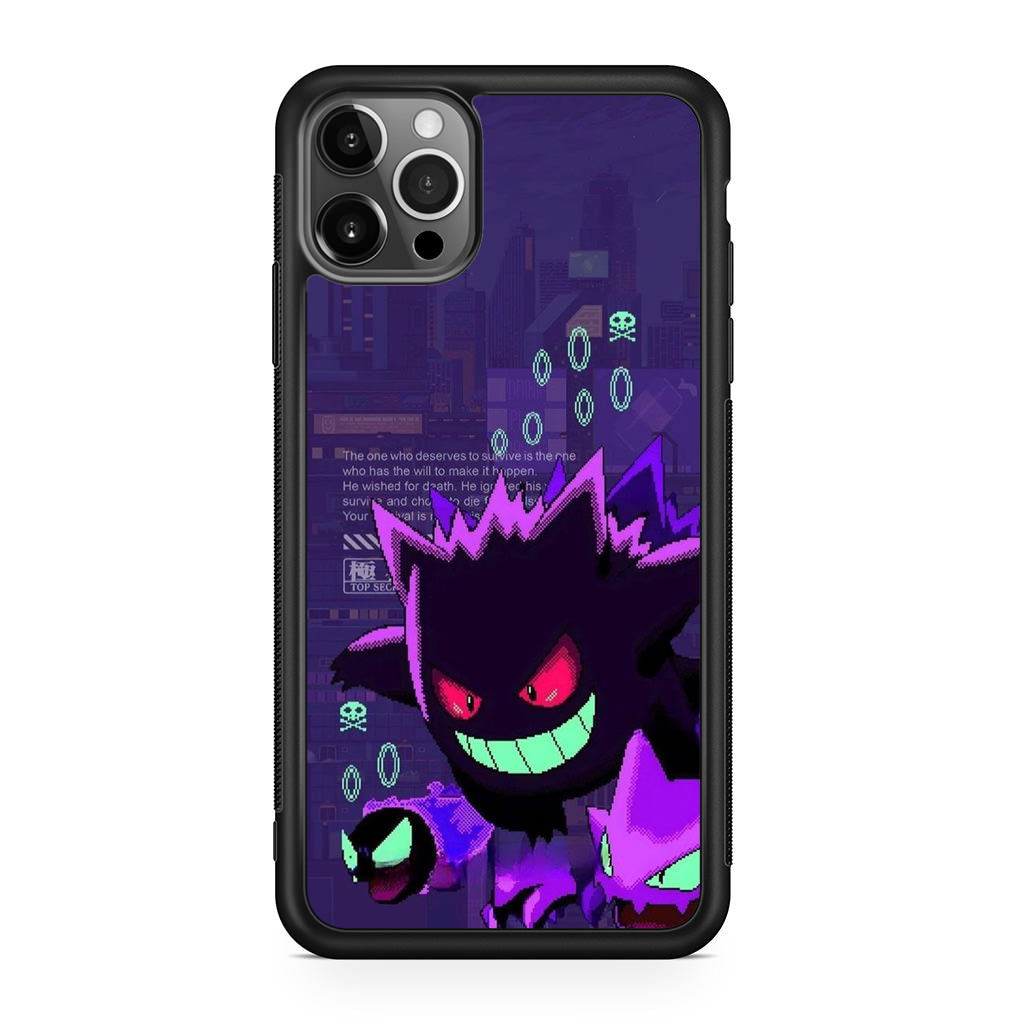 Gengar Pixel Art iPhone 12 Pro Max Case