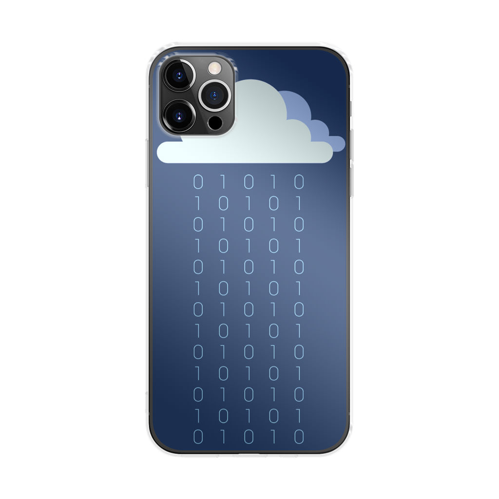 Abstract Binary Minimalist iPhone 12 Pro Case