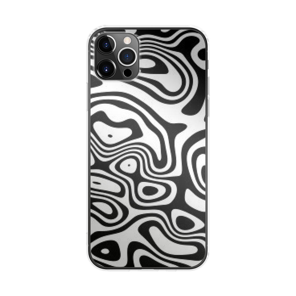 Abstract Black and White Background iPhone 12 Pro Max Case