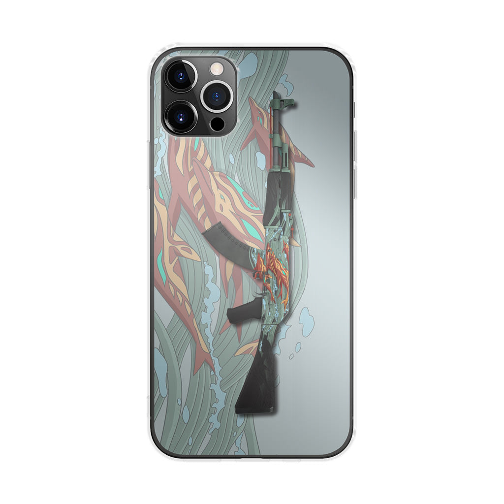 AK-47 Aquamarine Revenge iPhone 12 Pro Case