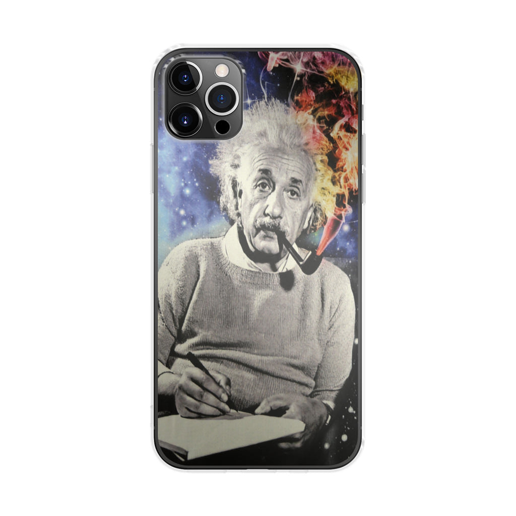 Albert Einstein Smoking iPhone 12 Pro Case