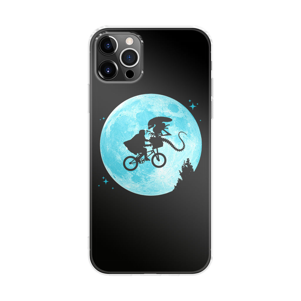 Alien Bike to the Moon iPhone 12 Pro Case