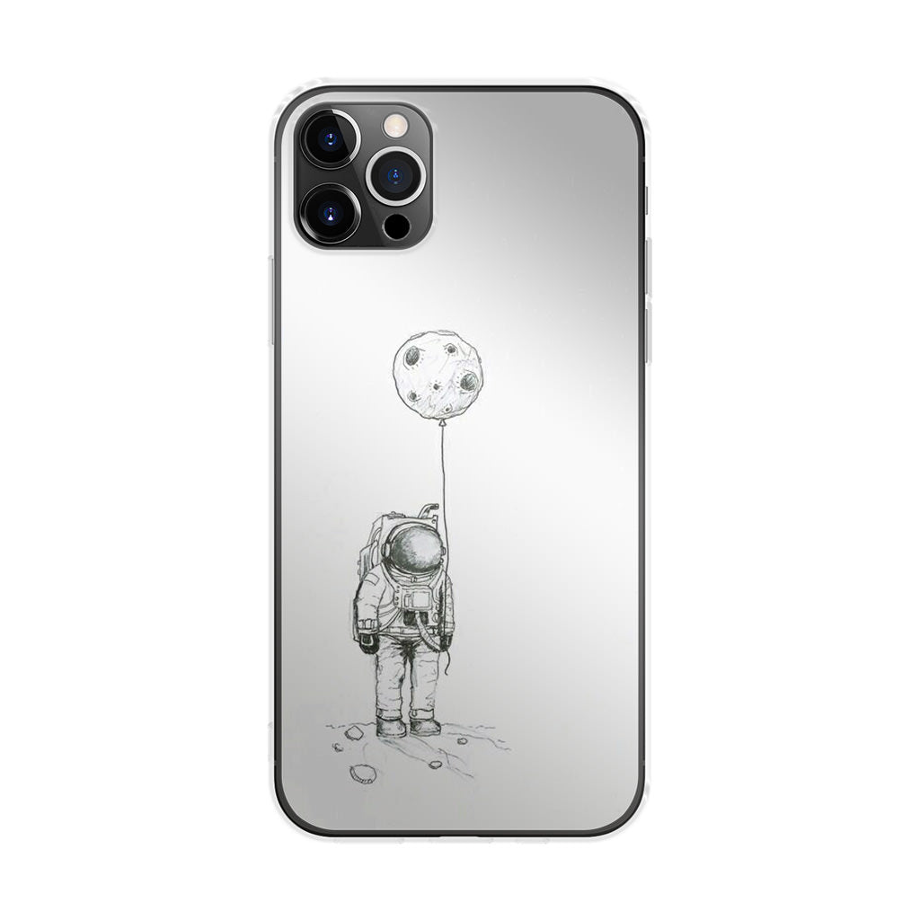Astronaut Moon Balloon iPhone 12 Pro Case
