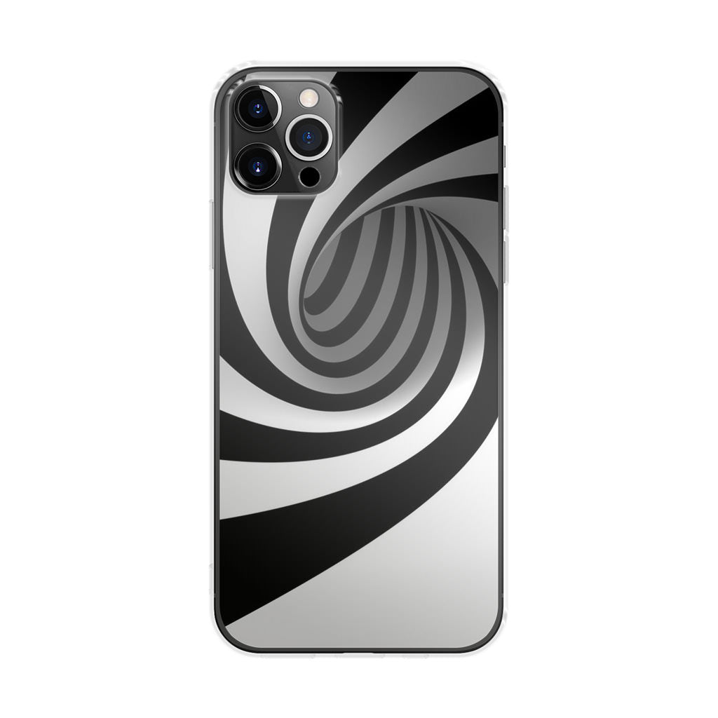 Black and White Twist iPhone 12 Pro Case