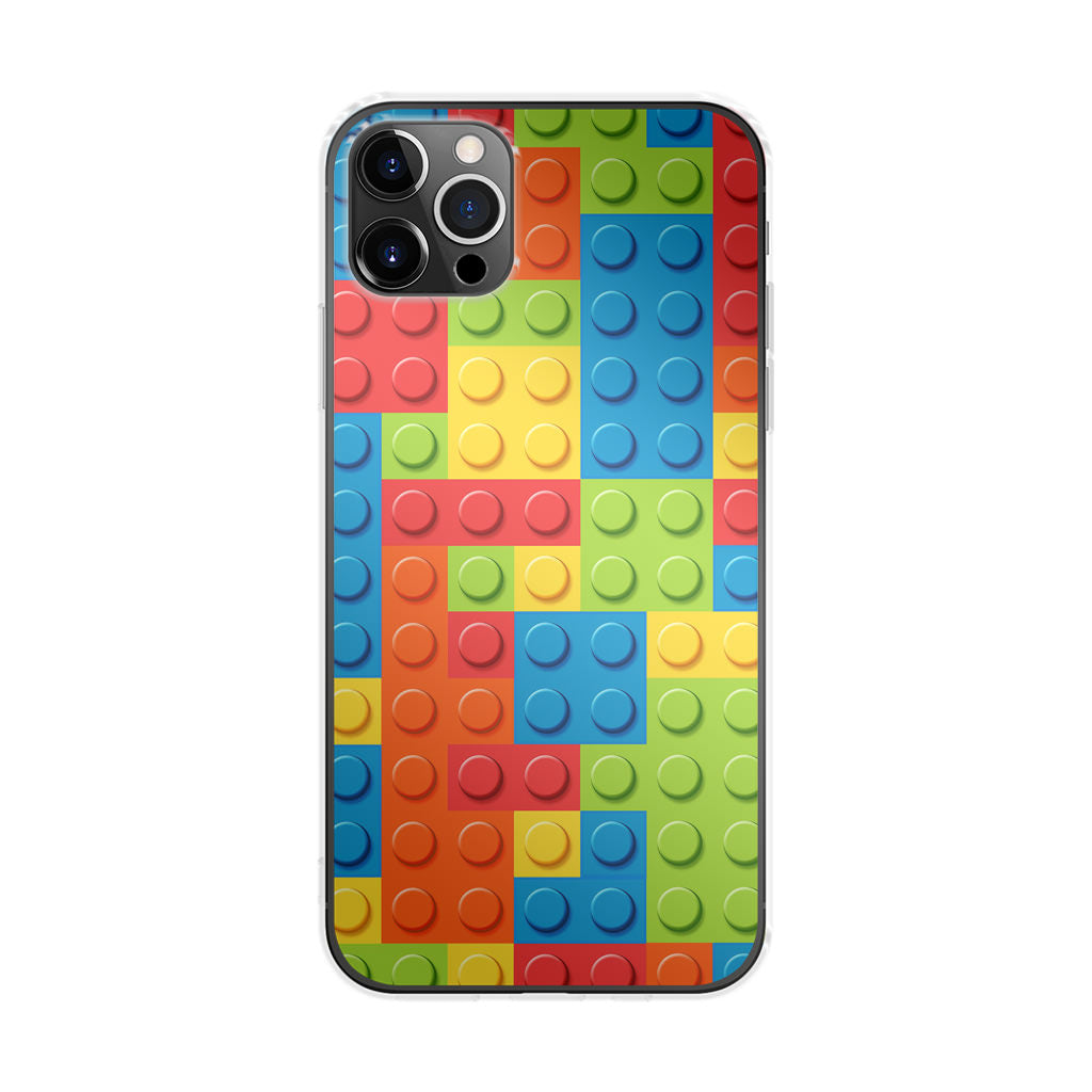 Blocks Rainbow Pattern iPhone 12 Pro Case