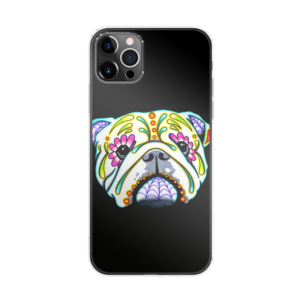 Colorful Bulldog Art iPhone 12 Pro Case