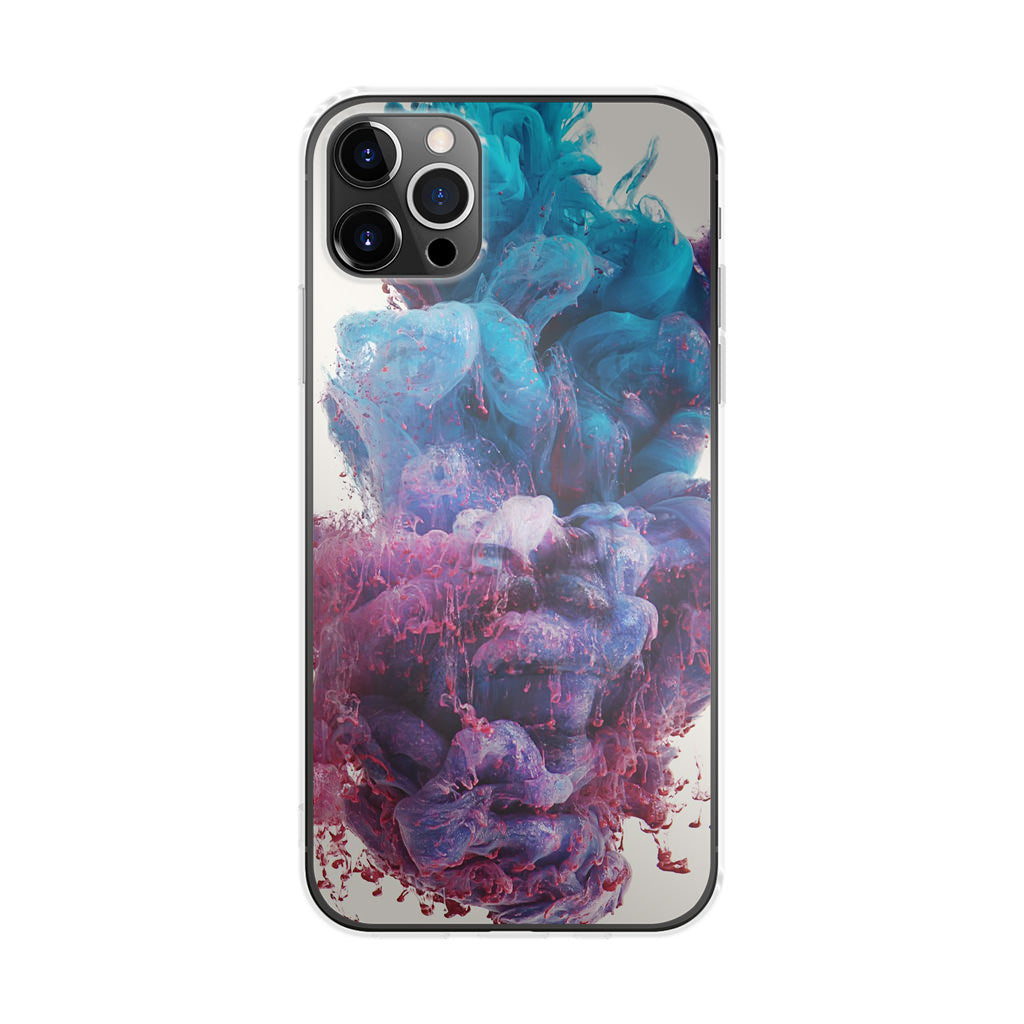 Colorful Dust Art on White iPhone 12 Pro Max Case