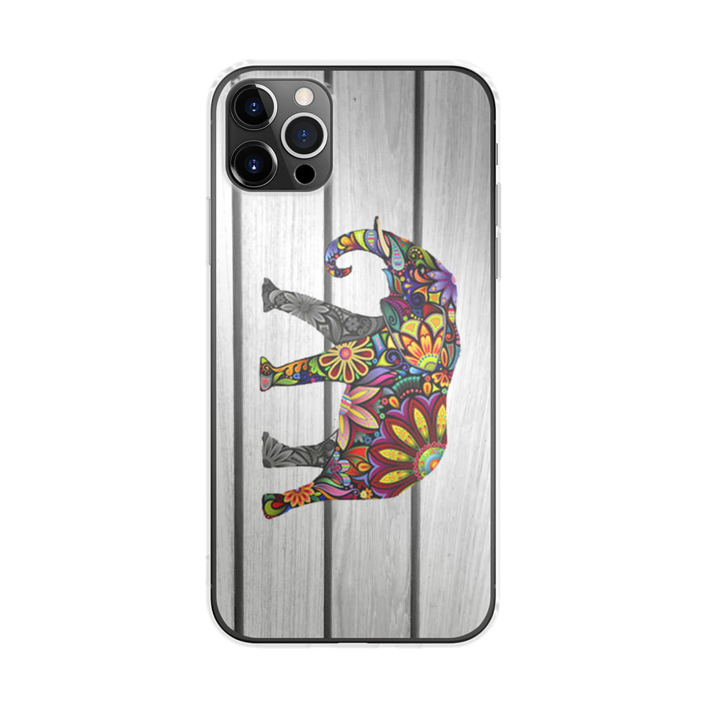 Colorful Elephant Flower iPhone 12 Pro Case