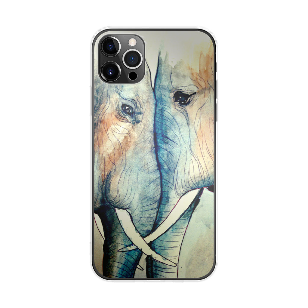 Elephants Sadness iPhone 12 Pro Case