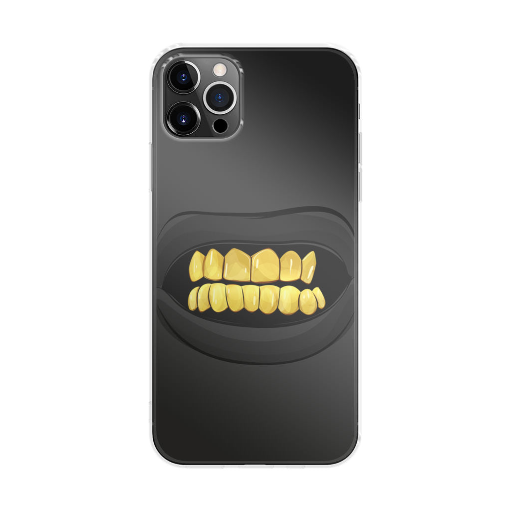 Gold Grillz iPhone 12 Pro Case