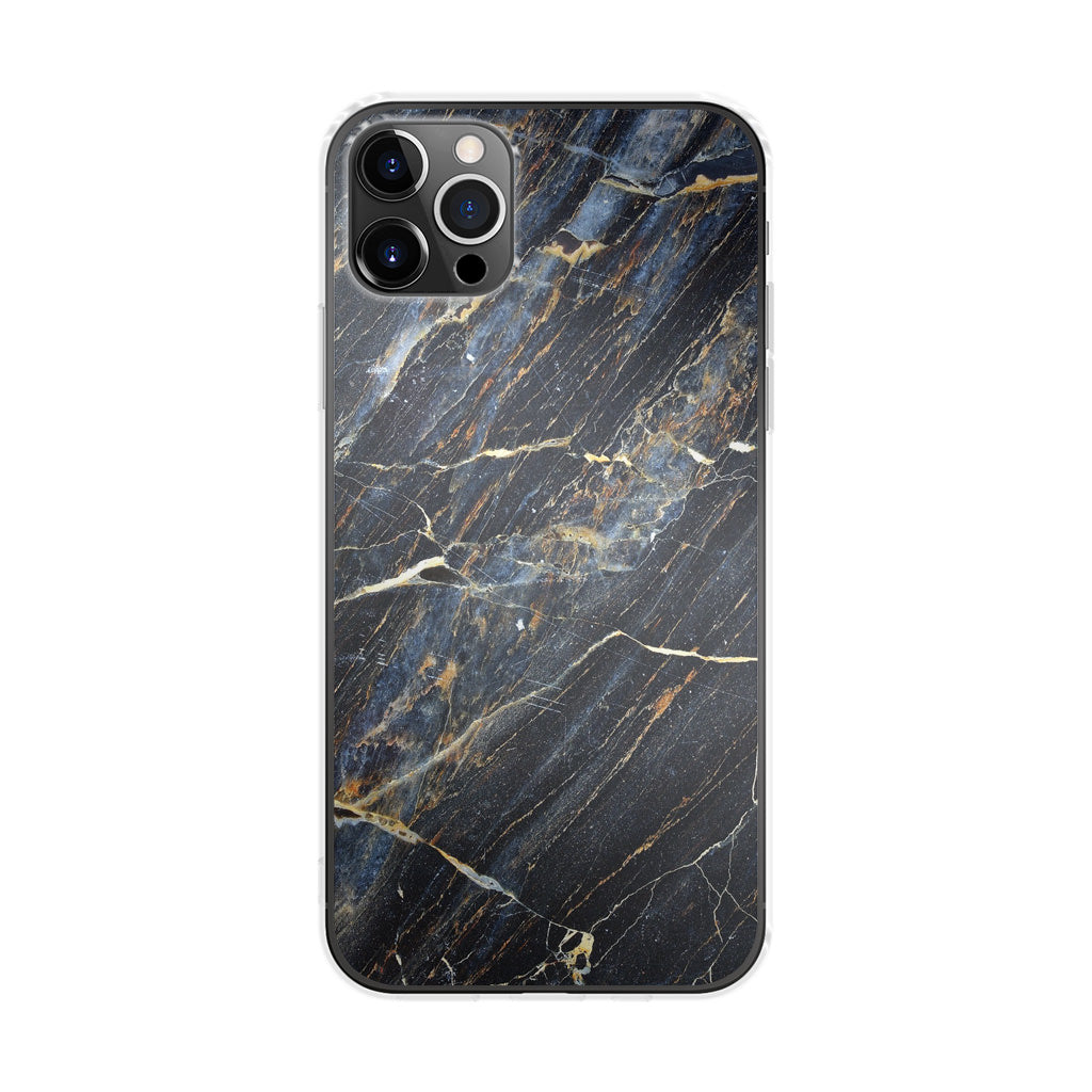 Golden Black Marble iPhone 12 Pro Case