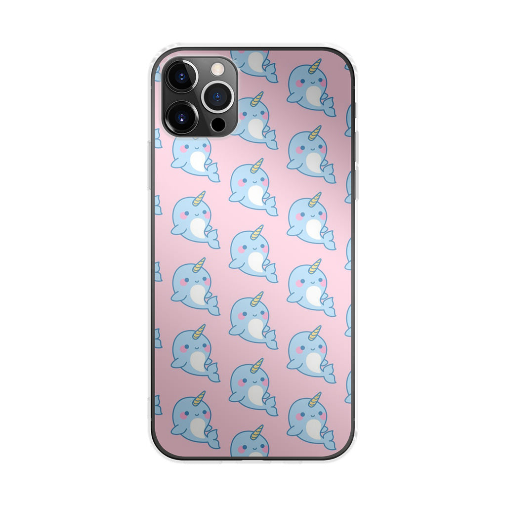 Horned Whales Pattern iPhone 12 Pro Max Case