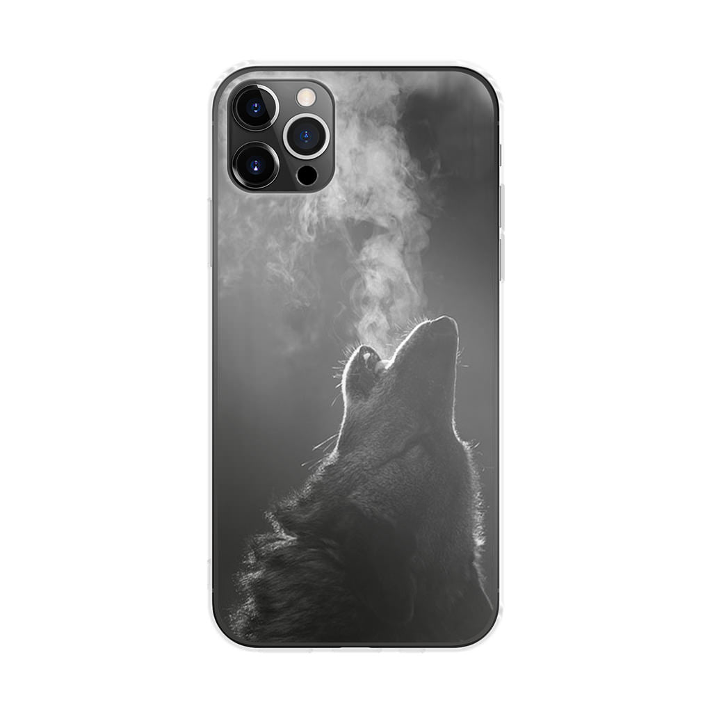 Howling Wolves Black and White iPhone 12 Pro Max Case