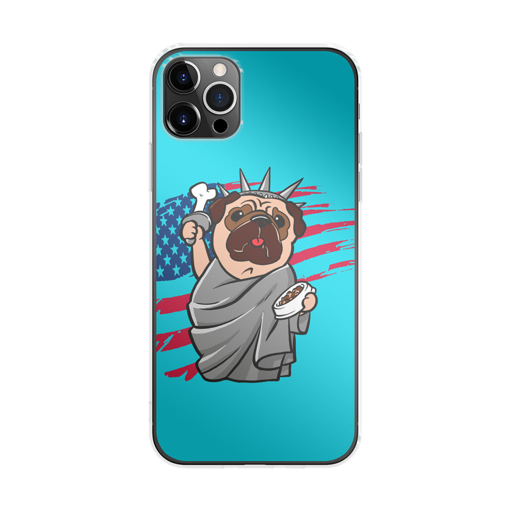 Independence Day Pug iPhone 12 Pro Max Case