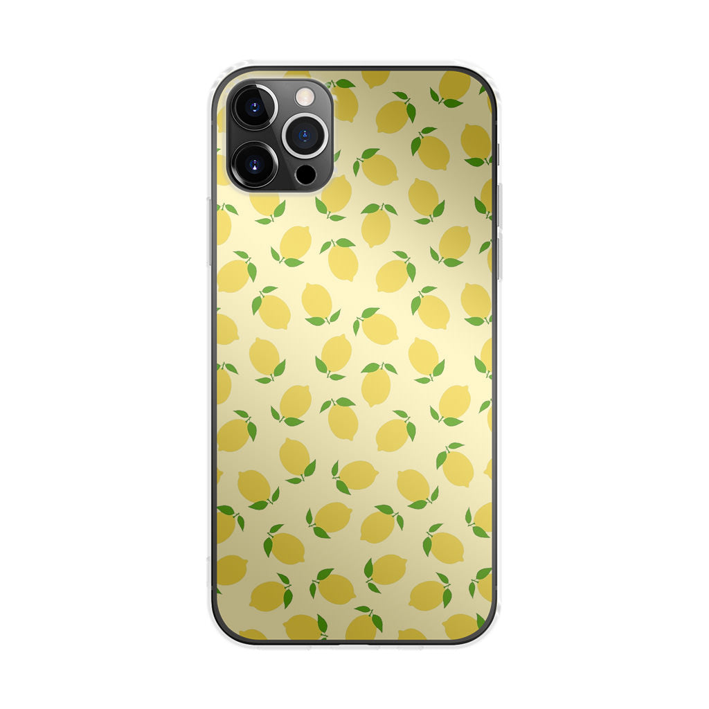 Lemons Fruit Pattern iPhone 12 Pro Case