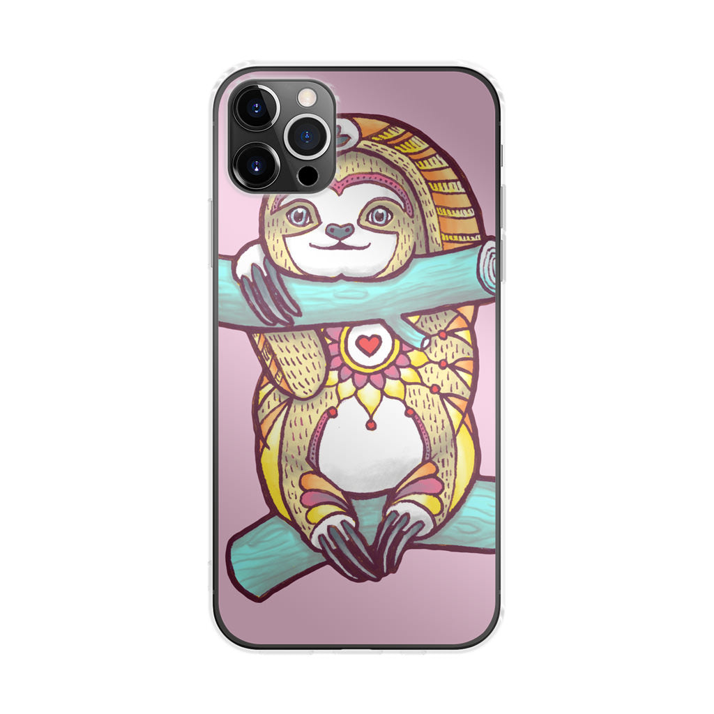 Mandala Sloth iPhone 12 Pro Max Case