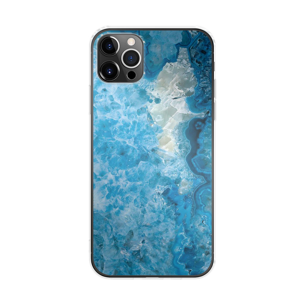 Navy Blue Marble iPhone 12 Pro Case