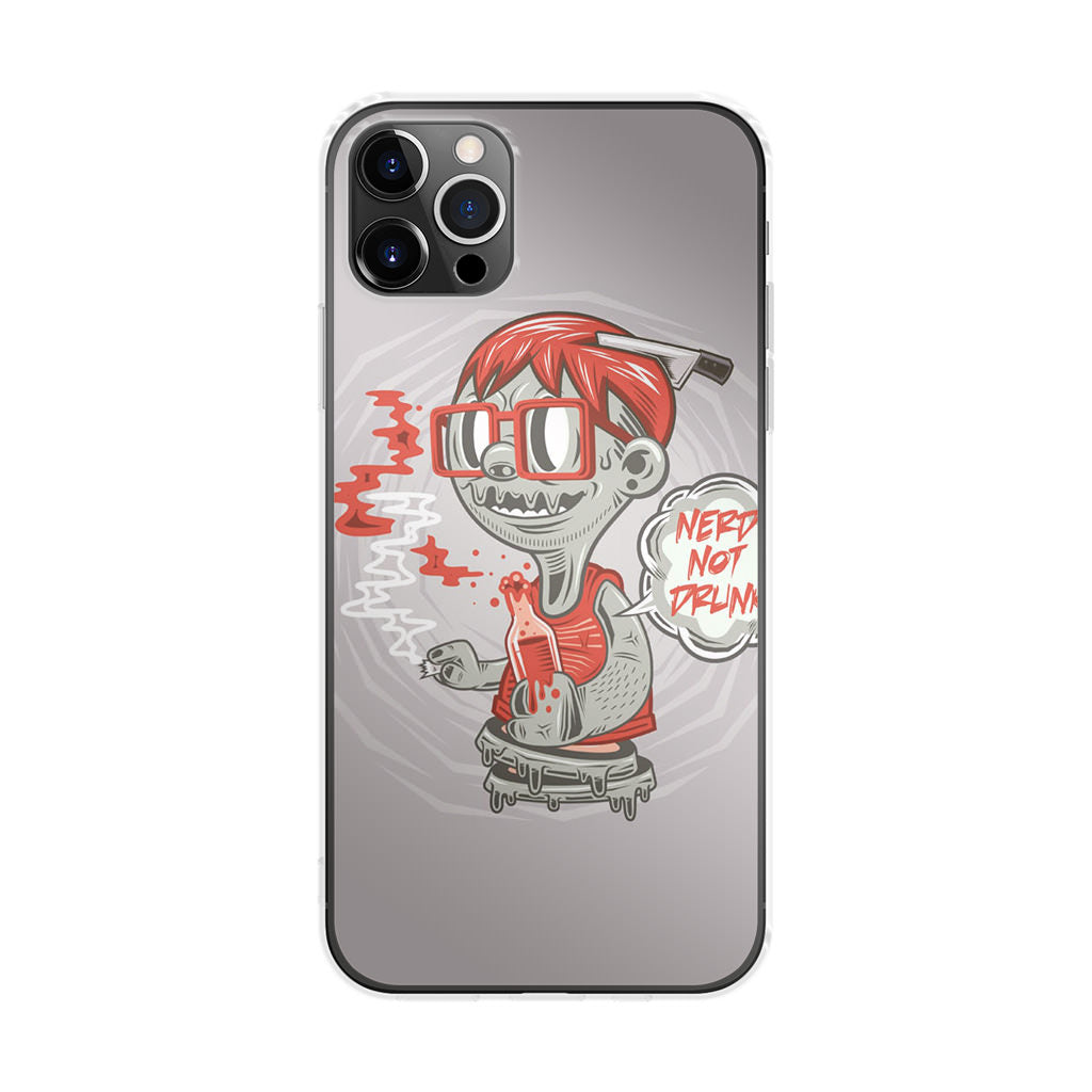 Nerd Not Drunk Zombie iPhone 12 Pro Case