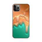 Orange Paint Dripping iPhone 12 Pro Case