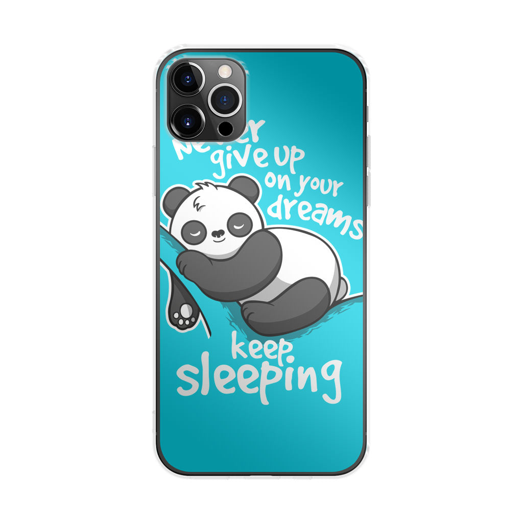 Panda Keep Sleeping iPhone 12 Pro Case