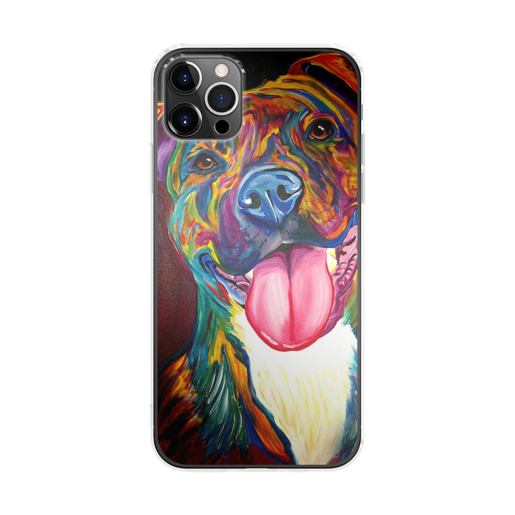 Pitbull Painting Art iPhone 12 Pro Max Case
