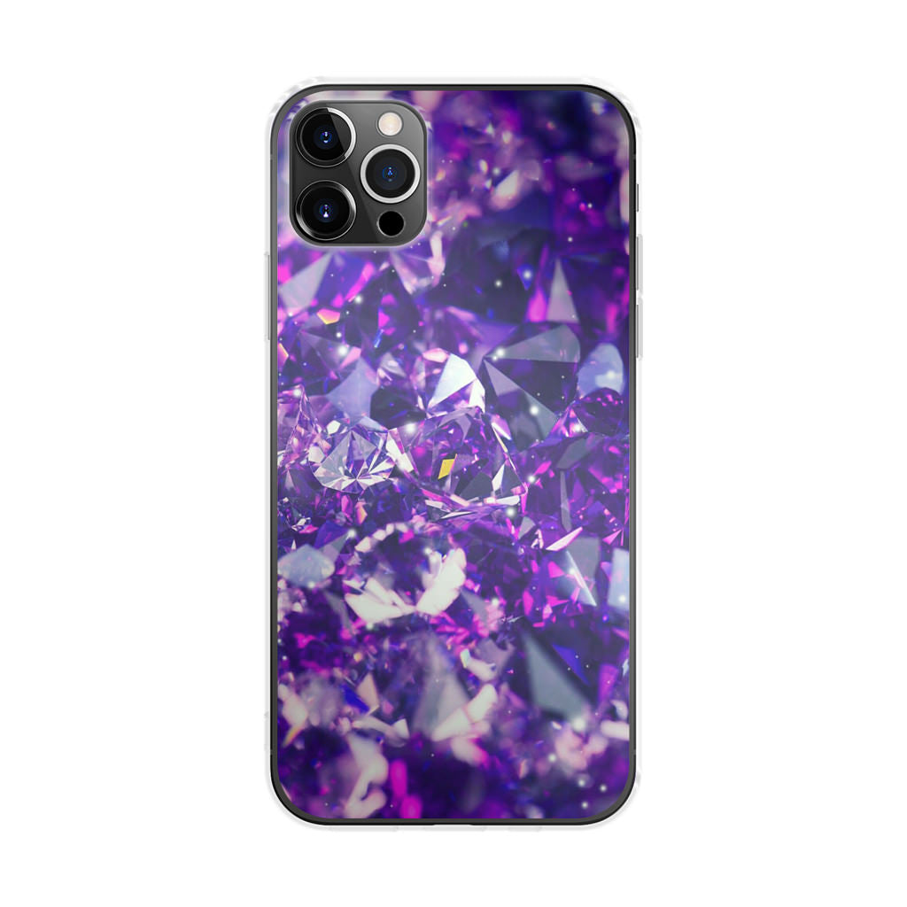 Purple Crystal iPhone 12 Pro Case