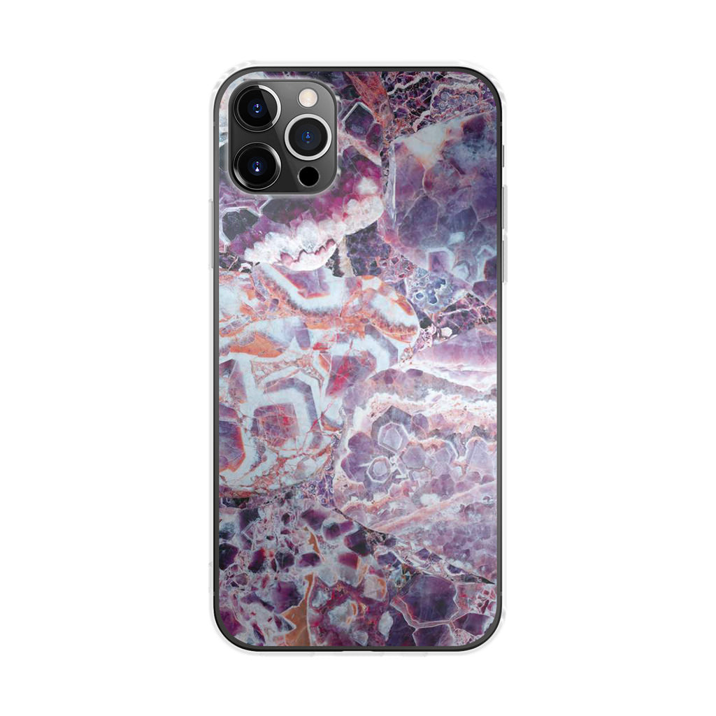 Purple Marble iPhone 12 Pro Case