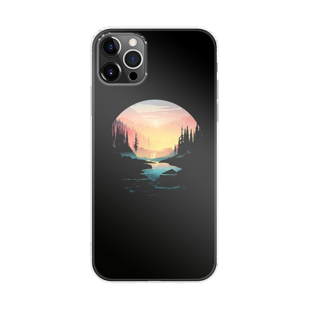 River Path at Dusk iPhone 12 Pro Case