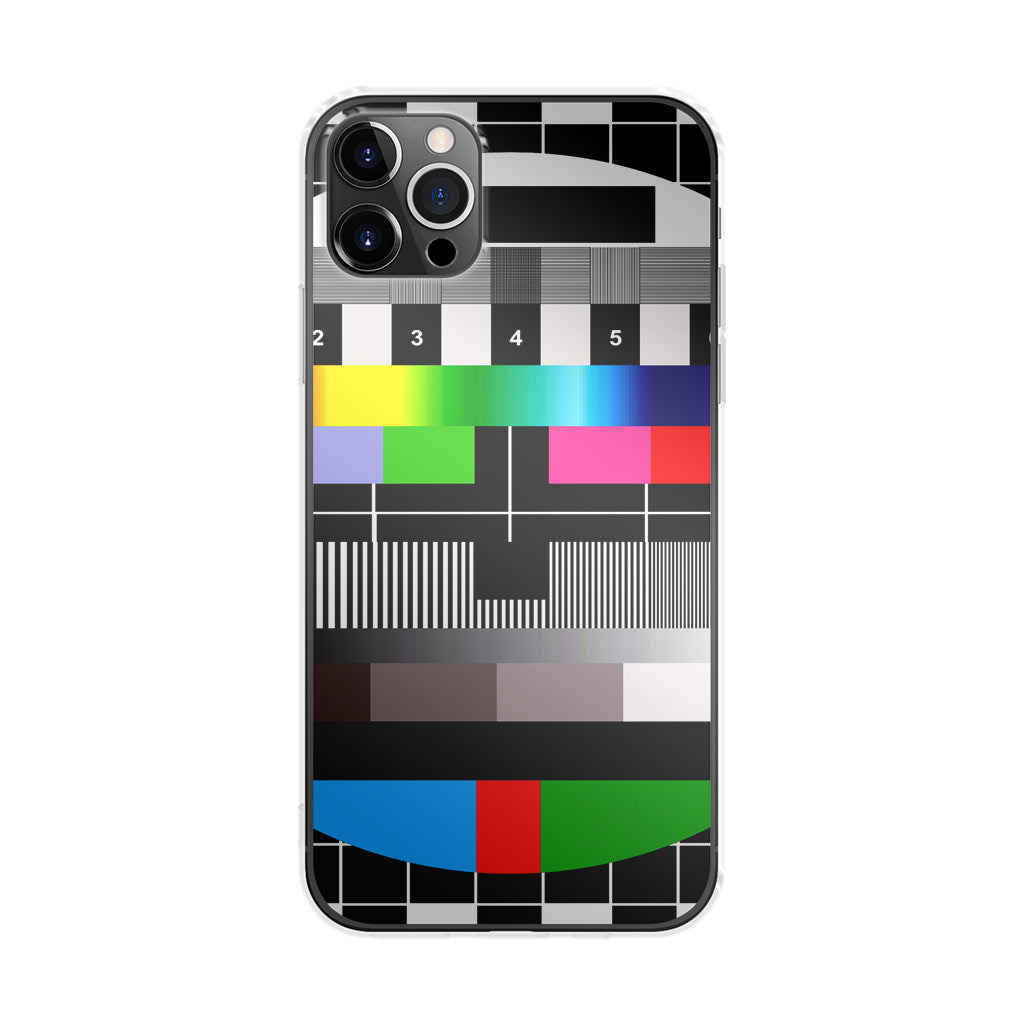 Scheme Pause TV Colorful Mesh iPhone 12 Pro Case