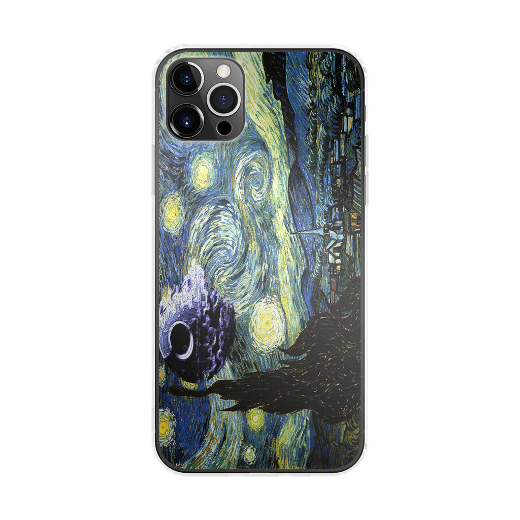 Skellington on a Starry Night iPhone 12 Pro Case