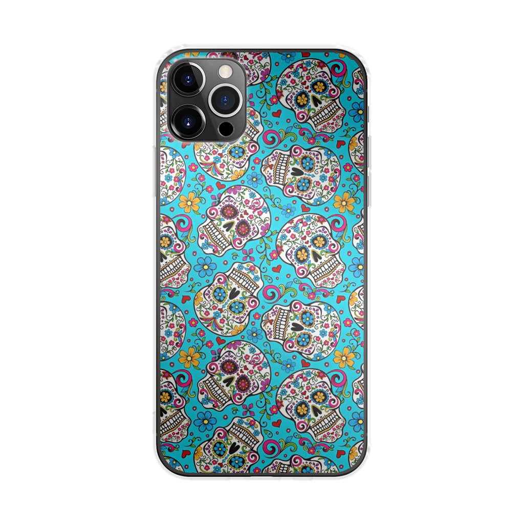 Skull Floral Sugar iPhone 12 Pro Case