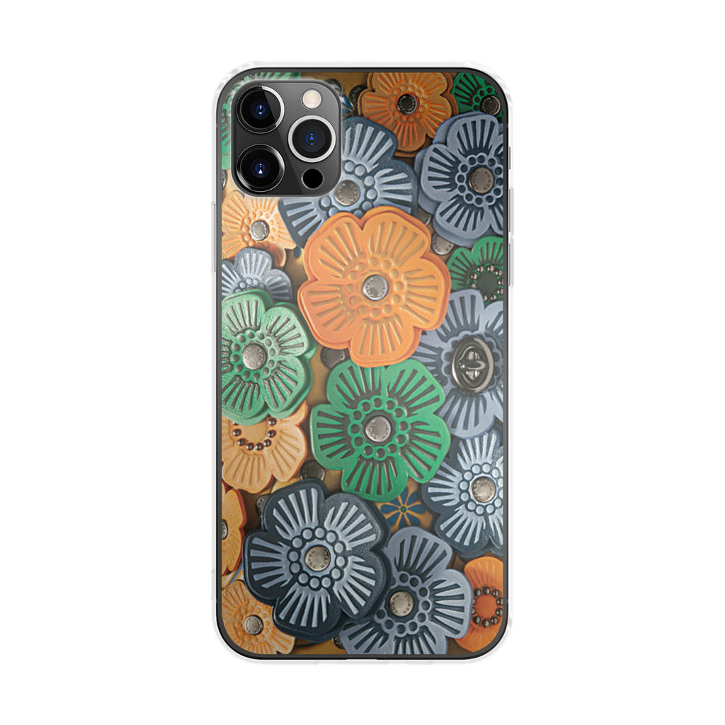 Tea Rose Applique iPhone 12 Pro Case