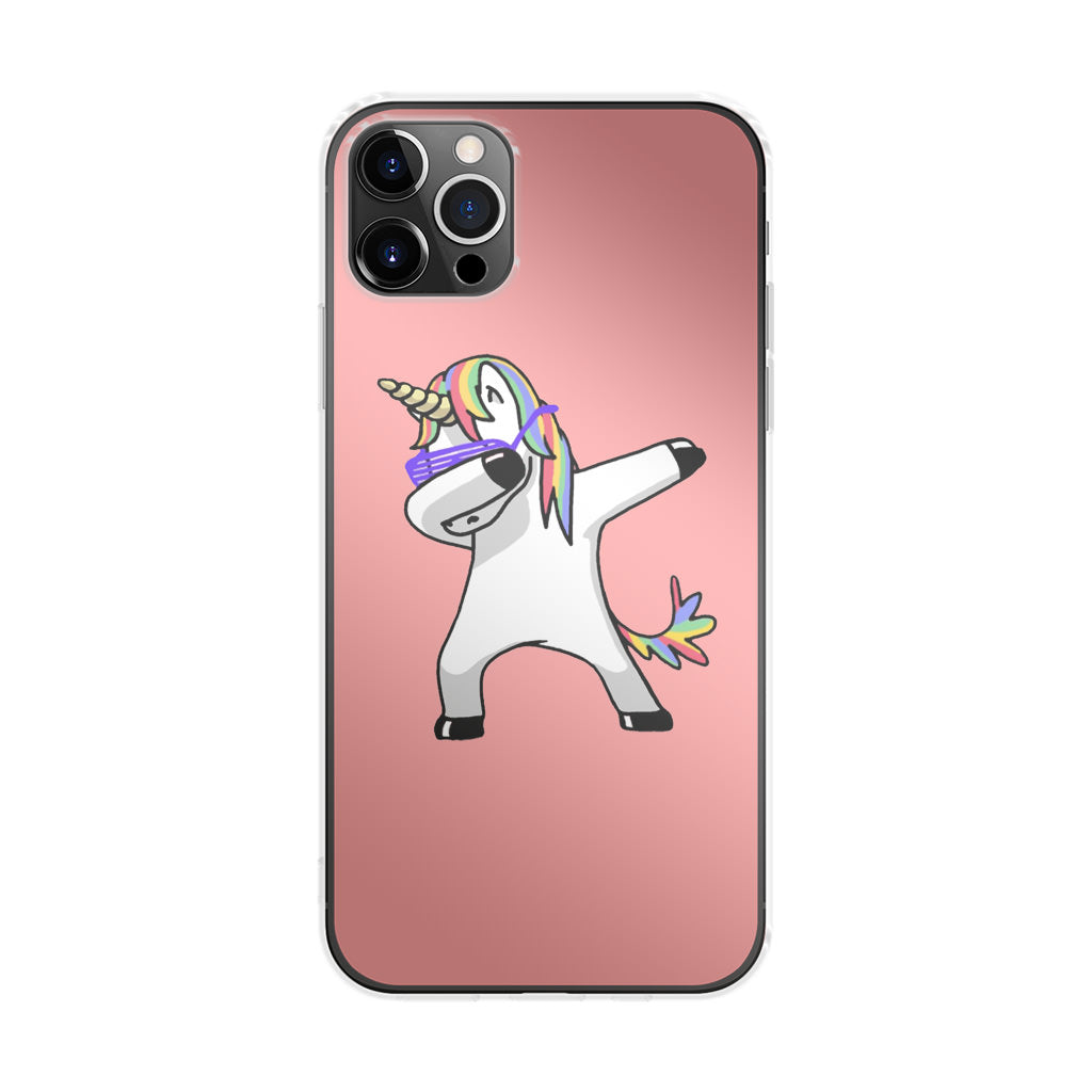 Unicorn Dabbing Pink iPhone 12 Pro Case