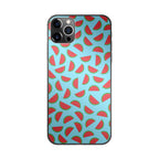 Watermelon Fruit Pattern Blue iPhone 12 Pro Max Case
