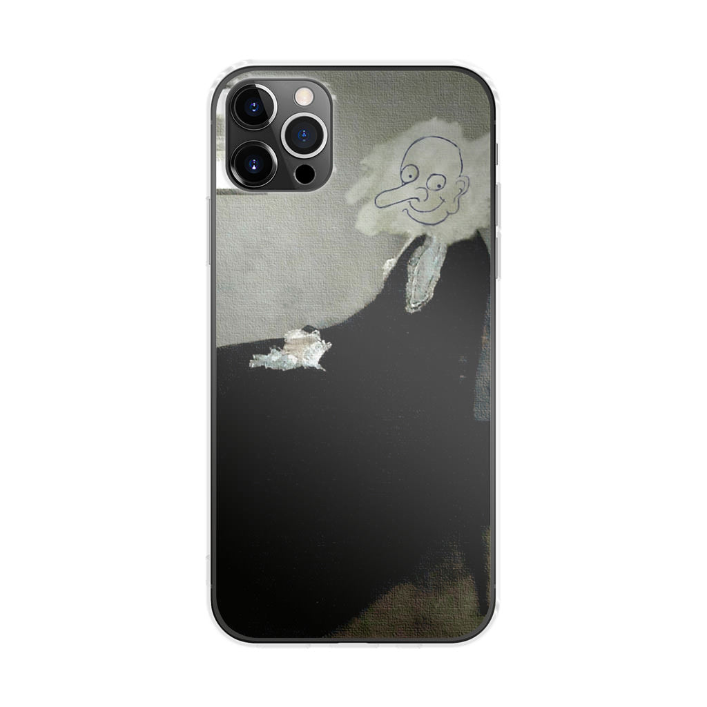 Whistler's Mother by Mr. Bean iPhone 12 Pro Case