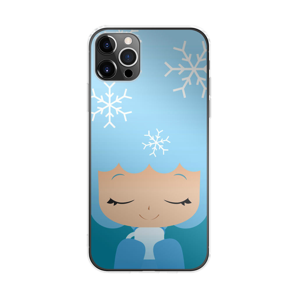 Winter Afro Girl iPhone 12 Pro Case