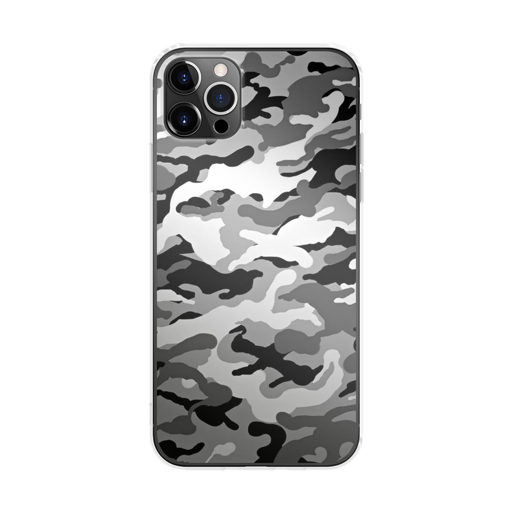 Winter Army Camo iPhone 12 Pro Case