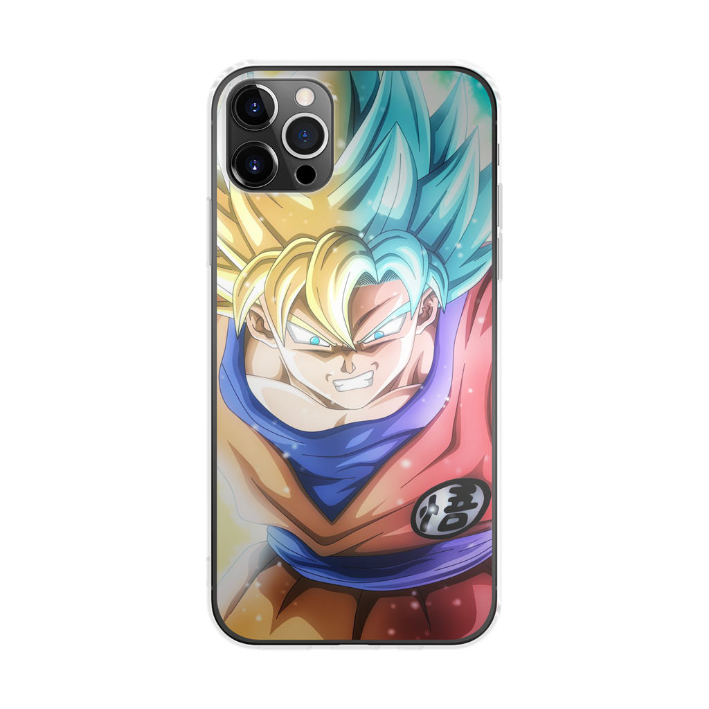 Goku SSJ 1 to SSJ Blue iPhone 12 Pro Case