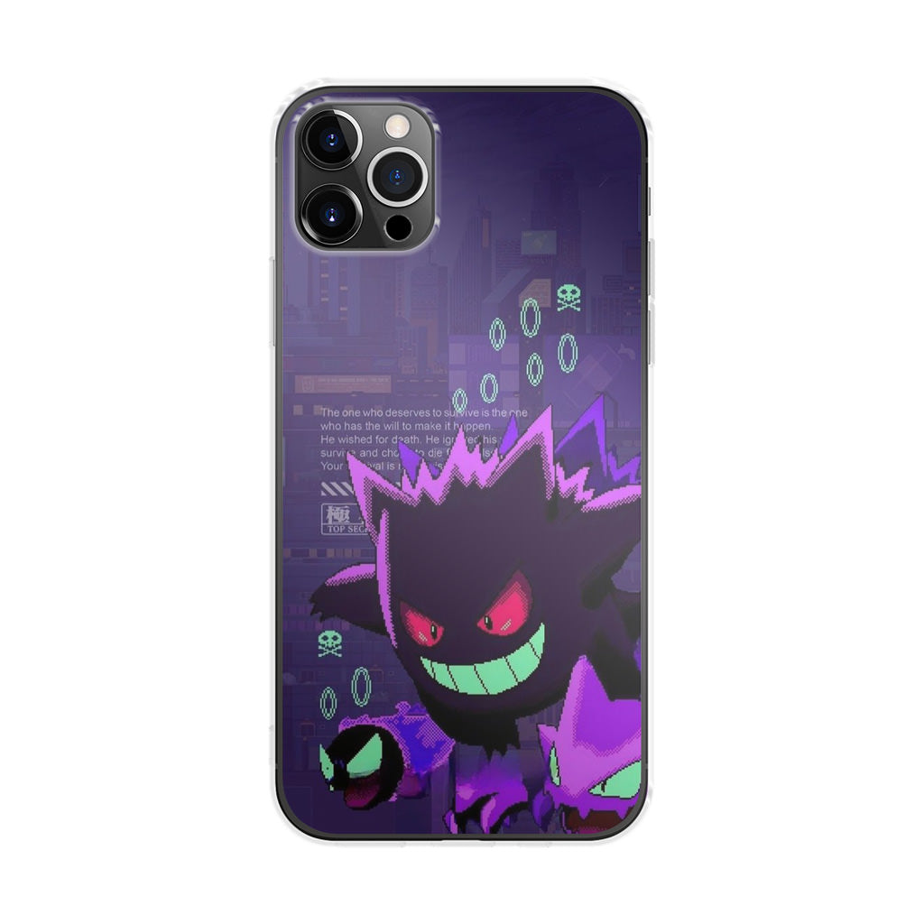 Gengar Pixel Art iPhone 12 Pro Case