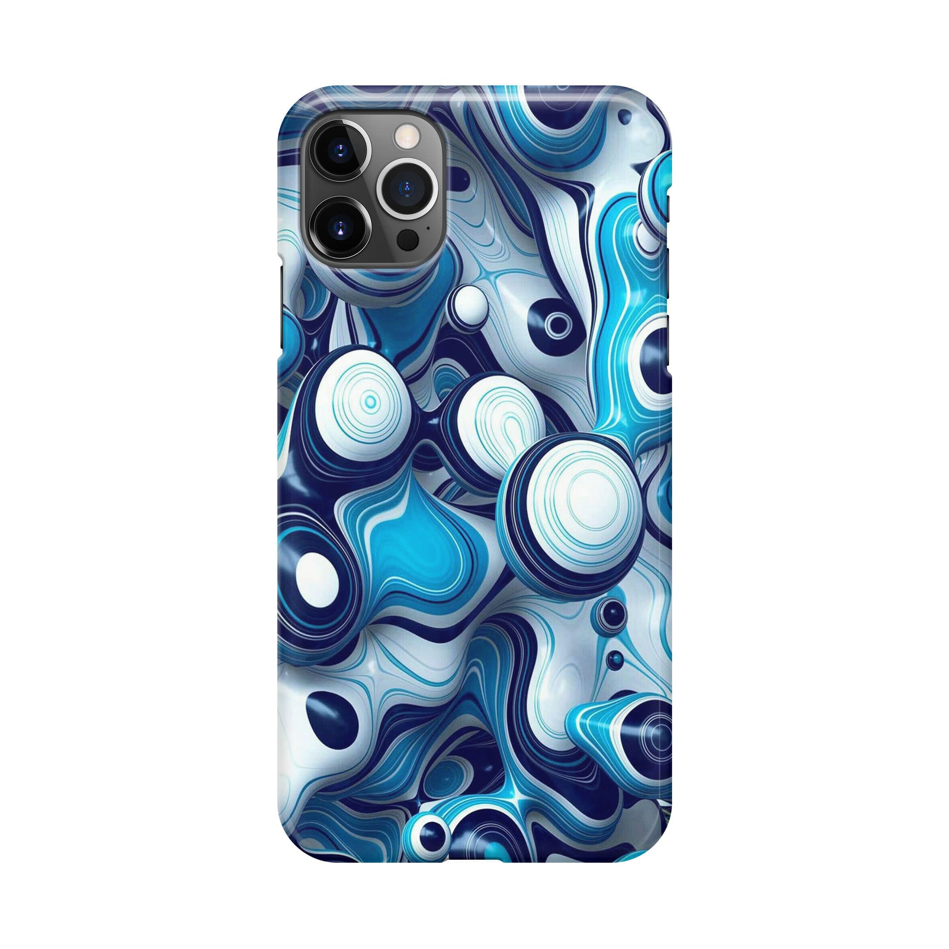 Abstract Art All Blue iPhone 12 Pro Case