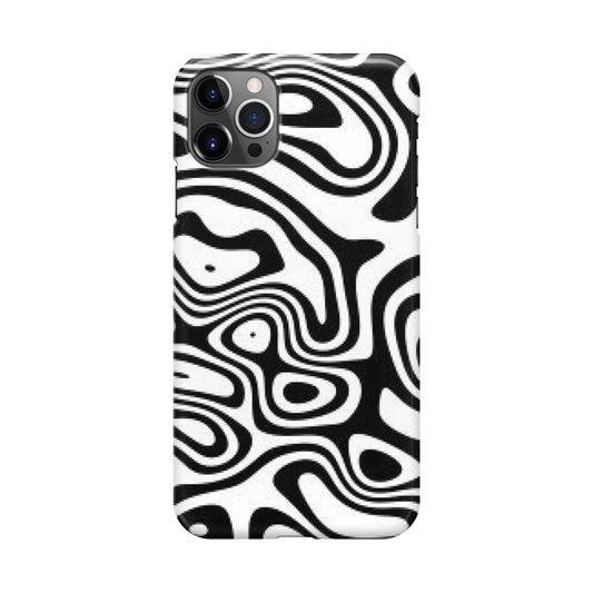 Abstract Black and White Background iPhone 12 Pro Max Case